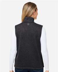 Photo of Women's Drop Line Fleece Vest - Marmot - Black Heather - view 4