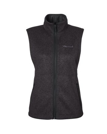 Photo of Women's Drop Line Fleece Vest - Marmot - Black Heather - view 3