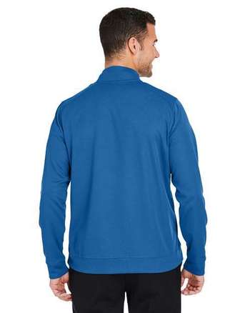 Photo of Express Tech Performance Pique Quarter-Zip Pullover - North End - Light Nautical Blue - view 1
