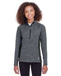 Photo of Women's Constant Half-Zip Sweater - Spyder - Black Heather/ Black - view 5