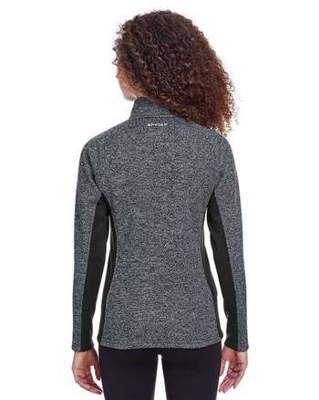 Photo of Women's Constant Half-Zip Sweater - Spyder - Black Heather/ Black - view 3