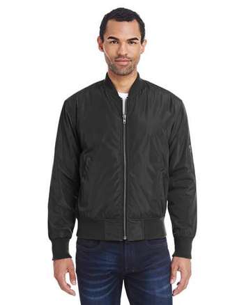 Photo of Bomber Jacket - Threadfast Apparel - Black - view 2