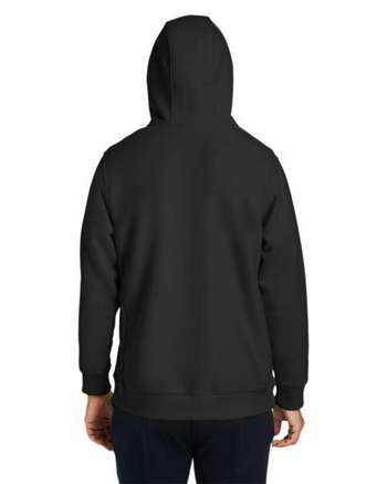 Photo of Zone HydroSport™  Heavyweight Quarter-Zip Pullover Hooded Sweatshirt - Team 365 - Black - view 4