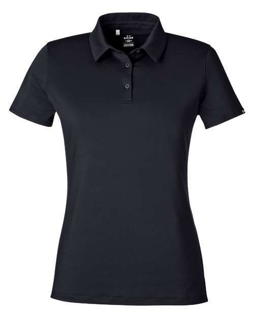 Photo of Women's Recycled Polo - Under Armour - Black/ Black - view 2