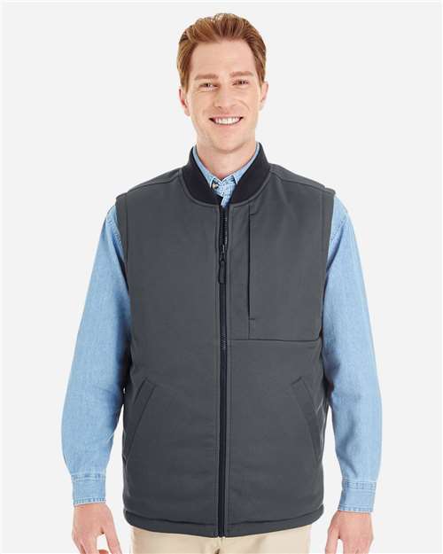 Photo de Gilet Réversible de Freezer Interactif Unisexe Dockside - Harriton - Black/ Charbon Foncé - vue 4