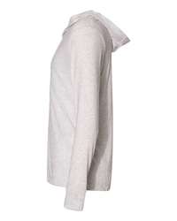 Photo of Triblend Hooded Long Sleeve Pullover - Next Level - Heather White - view 1