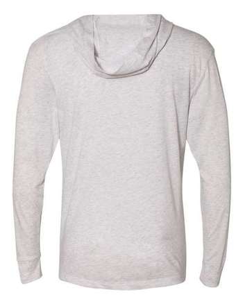 Photo of Triblend Hooded Long Sleeve Pullover - Next Level - Heather White - view 2