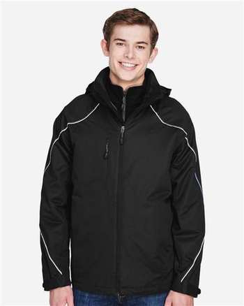 Photo of Angle 3-In-1 Jacket with Bonded Fleece Liner - North End - Black - view 5