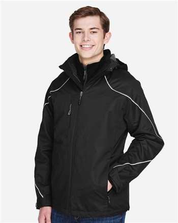 Photo of Angle 3-In-1 Jacket with Bonded Fleece Liner - North End - Black - view 4