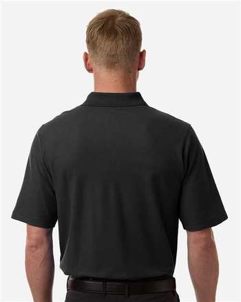 Photo of Men's Maverick CVC Pique Polo - Harriton - Black - view 4
