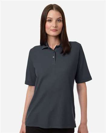 Photo of Women's Maverick CVC Pique Polo - Harriton - Dark Charcoal - view 6