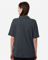 Photo of Women's Maverick CVC Pique Polo - Harriton - Dark Charcoal - view 4