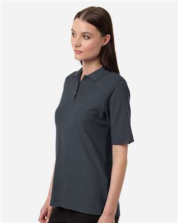 Photo of Women's Maverick CVC Pique Polo - Harriton - Dark Charcoal - view 5