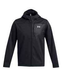 Photo of ColdGear® Infrared Shield 2.0 Hooded Jacket - Under Armour - Black/ White - view 2