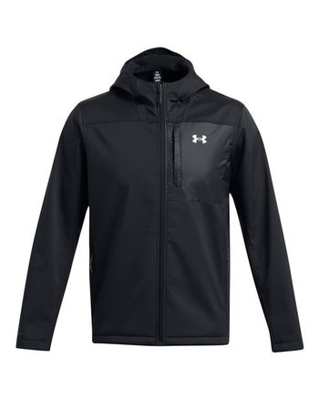 Photo of ColdGear® Infrared Shield 2.0 Hooded Jacket - Under Armour - Black/ White - view 2