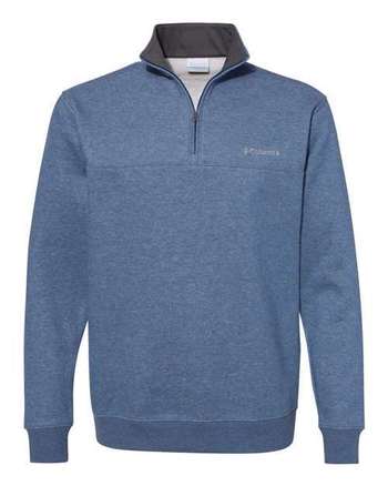 Photo of Men's Hart Mountain™ Half-Zip Sweatshirt - Columbia - Carbon Heather - view 3