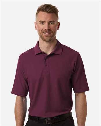 Photo of Men's Resolve CVC Performance Pique Polo - CORE365 - Burgundy - view 6