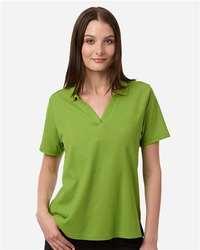 Photo of Women's Resolve CVC Performance Pique Polo - CORE365 - Acid Green - view 6