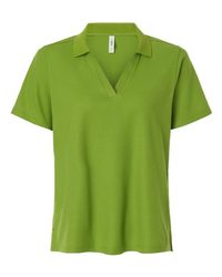 Photo of Women's Resolve CVC Performance Pique Polo - CORE365 - Acid Green - view 3