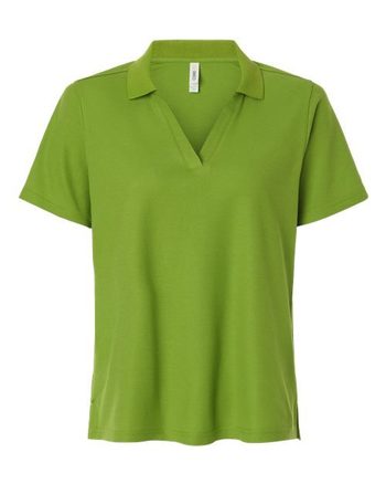 Photo of Women's Resolve CVC Performance Pique Polo - CORE365 - Acid Green - view 3