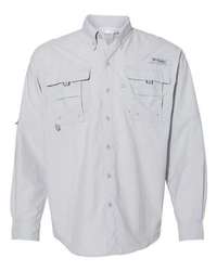 Photo of Men's PFG Bahama™ II Long Sleeve Shirt - Columbia - Cool Grey - view 3