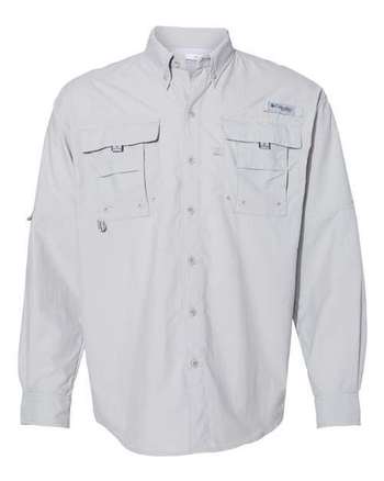 Photo of Men's PFG Bahama™ II Long Sleeve Shirt - Columbia - Cool Grey - view 3