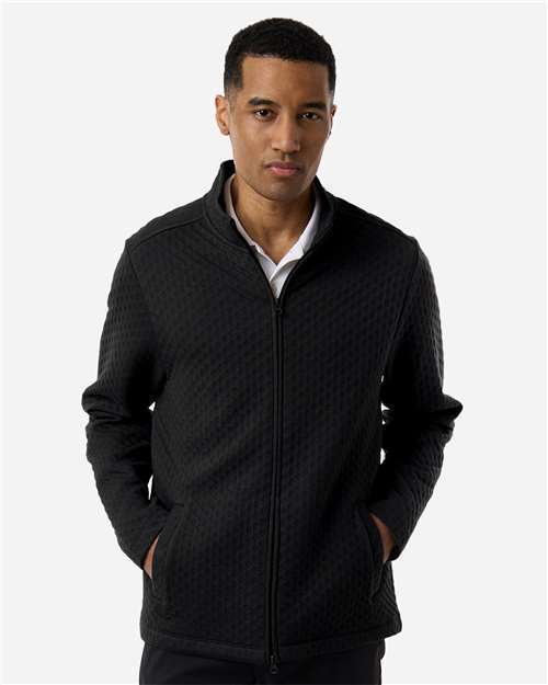 Photo de Men's Berkley Textured Full-Zip Jacket - Devon & Jones - Noir - vue 6