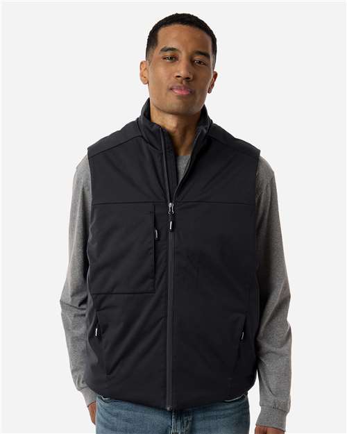 Photo of Unisex Techno Lite Flat-Fill Insulated Vest - CORE365 - Black - view 6