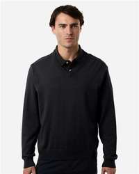 Photo de Men's New Classics Pull à col en V - Devon & Jones - Noir - vue 6