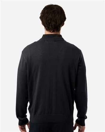 Photo de Men's New Classics Pull à col en V - Devon & Jones - Noir - vue 4