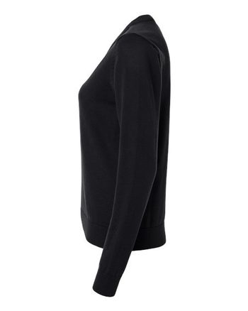 Photo de Women's New Classics V-Neck Sweater - Devon & Jones - Noir - vue 1