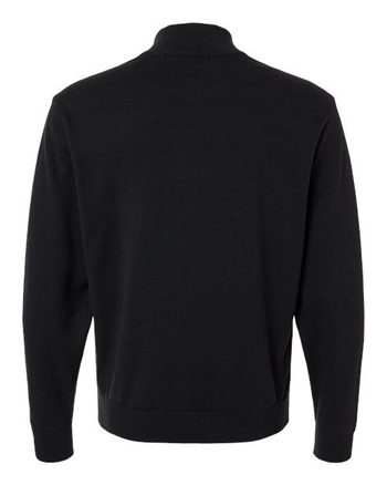Photo de Men's New Classics Quarter-Zip Sweater - Devon & Jones - Noir - vue 2