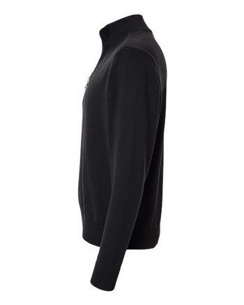 Photo de Men's New Classics Quarter-Zip Sweater - Devon & Jones - Noir - vue 1