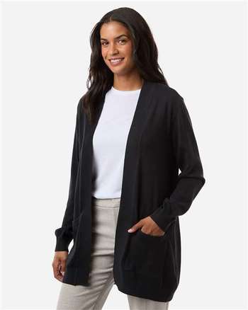Photo de Cardigan ouvert classique pour femmes - Devon & Jones - Noir - vue 5