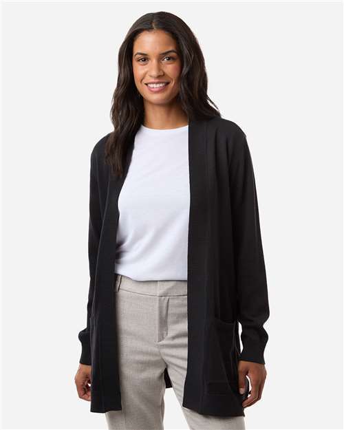 Photo of Women's New Classics Open Cardigan Sweater - Devon & Jones - Black - view 6