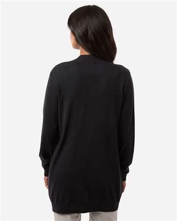 Photo de Cardigan ouvert classique pour femmes - Devon & Jones - Noir - vue 4