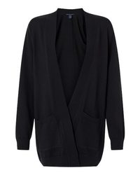 Photo de Cardigan ouvert classique pour femmes - Devon & Jones - Noir - vue 3