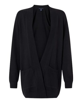 Photo de Cardigan ouvert classique pour femmes - Devon & Jones - Noir - vue 3