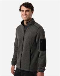 Photo of Men's Jasper Full-Zip Fleece Jacket - North End - Black/ Grey - view 5