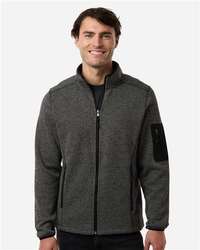 Photo of Men's Jasper Full-Zip Fleece Jacket - North End - Black/ Grey - view 6