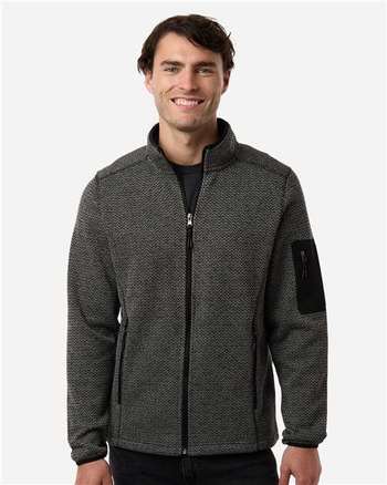 Photo of Men's Jasper Full-Zip Fleece Jacket - North End - Black/ Grey - view 6