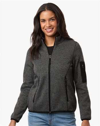 Photo of Women's Jasper Full-Zip Fleece Jacket - North End - Black/ Grey - view 6