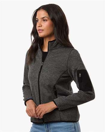 Photo of Women's Jasper Full-Zip Fleece Jacket - North End - Black/ Grey - view 5