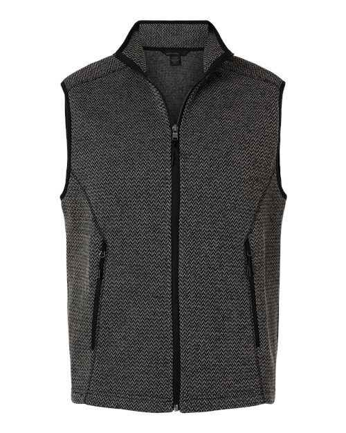 Photo of Men's Jasper Jacquard Fleece Vest - North End - Black/ Grey - view 3