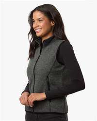 Photo of Women's Jasper Jacquard Fleece Vest - North End - Black/ Grey - view 5