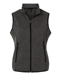 Photo of Women's Jasper Jacquard Fleece Vest - North End - Black/ Grey - view 3