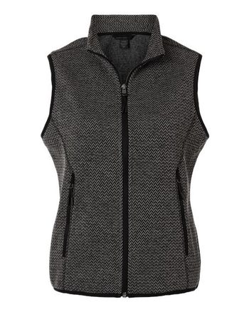 Photo of Women's Jasper Jacquard Fleece Vest - North End - Black/ Grey - view 3