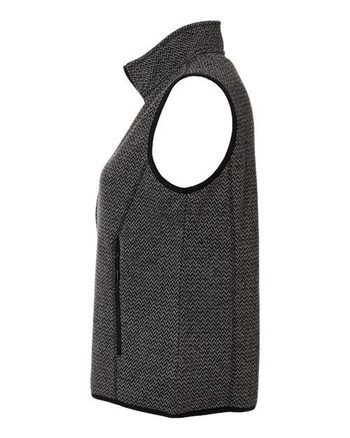 Photo of Women's Jasper Jacquard Fleece Vest - North End - Black/ Grey - view 1