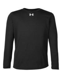 Photo de Youth Tech™ Équipe T-Shirt à Manches Longues - Under Armour - Black/ White - vue 3