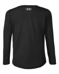 Photo de Youth Tech™ Équipe T-Shirt à Manches Longues - Under Armour - Black/ White - vue 2
